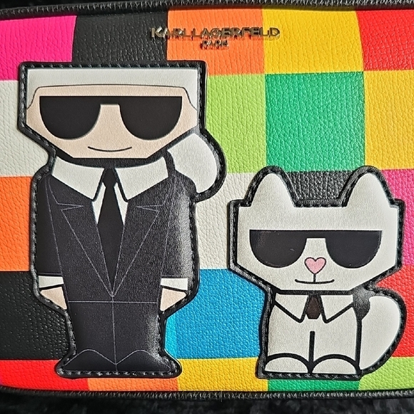 Karl Lagerfeld Multicolor Crossbody Bag NWT and Box - Picture 3 of 12